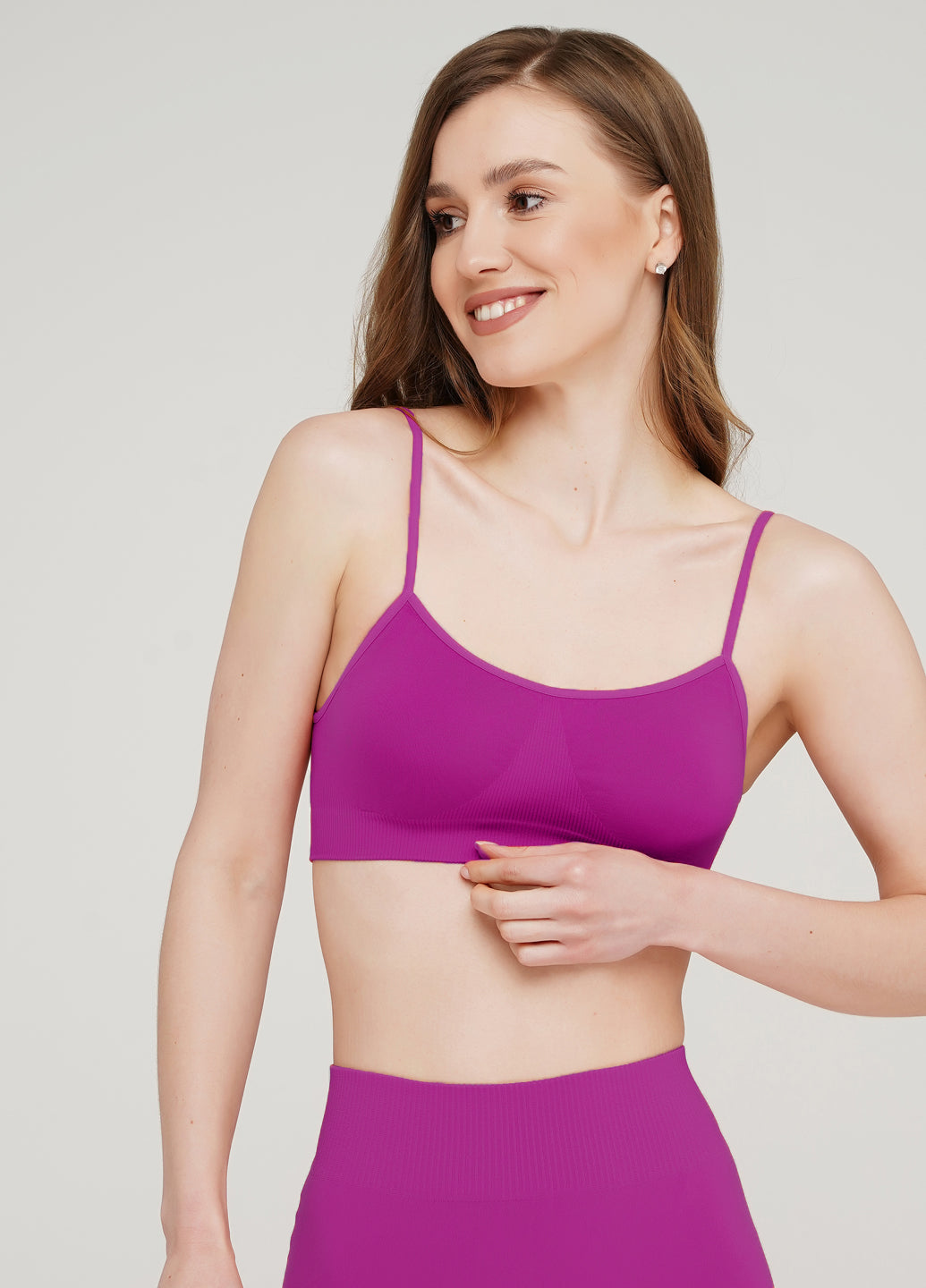 Seamless Cami Bra in Deep Purple