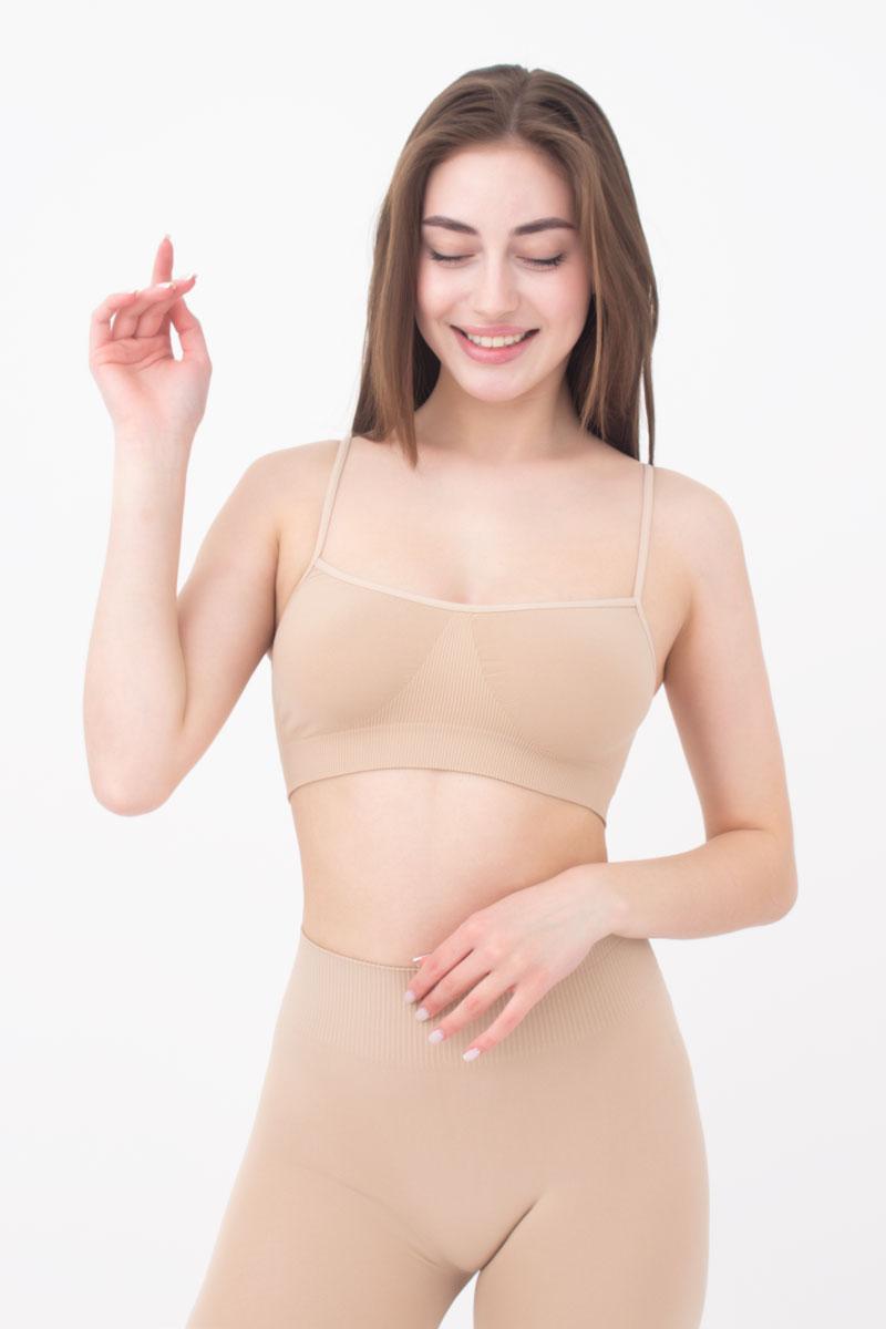 Seamless Cami Bra in Beige