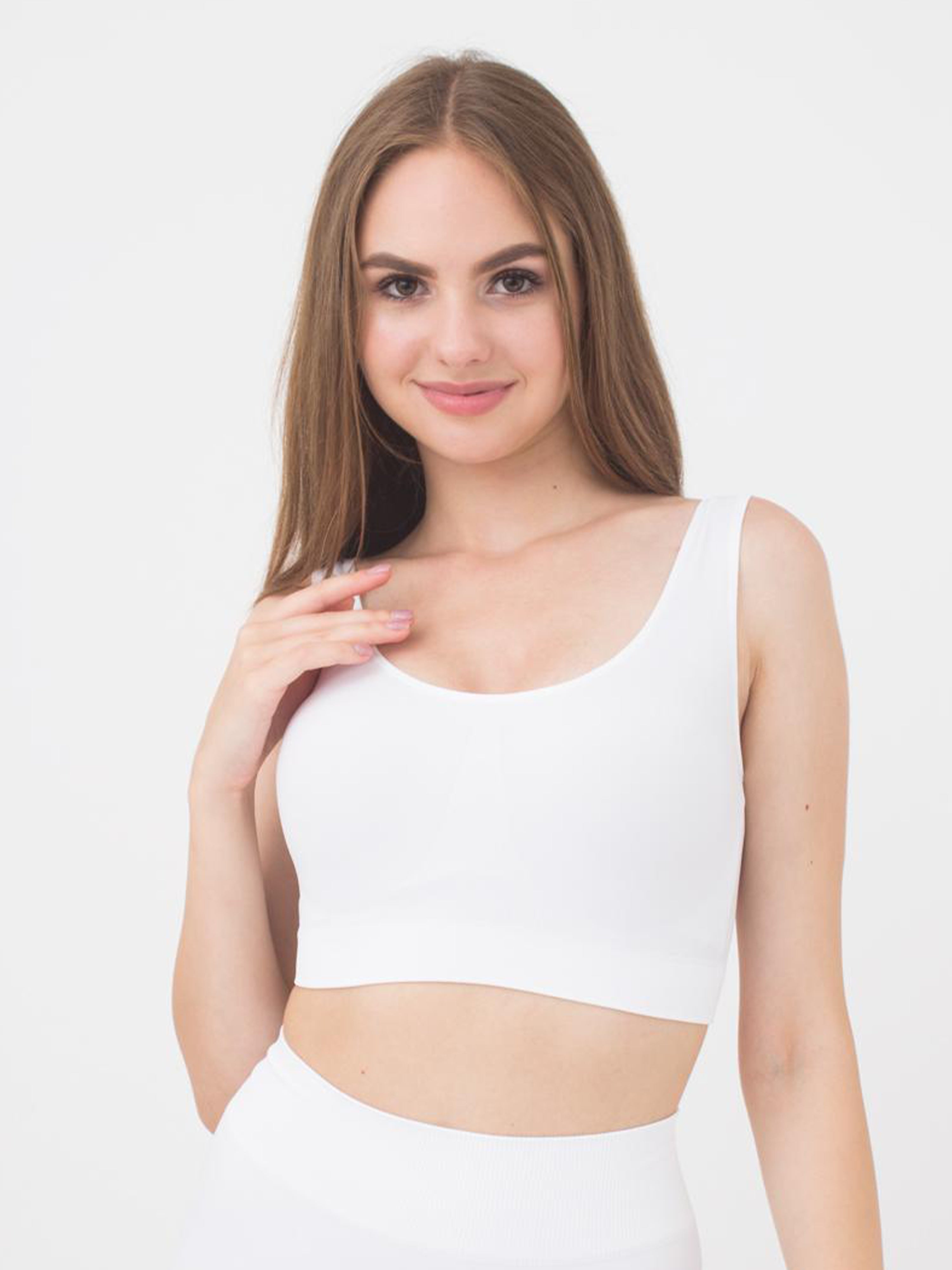 Seamless Wellness Bra in White