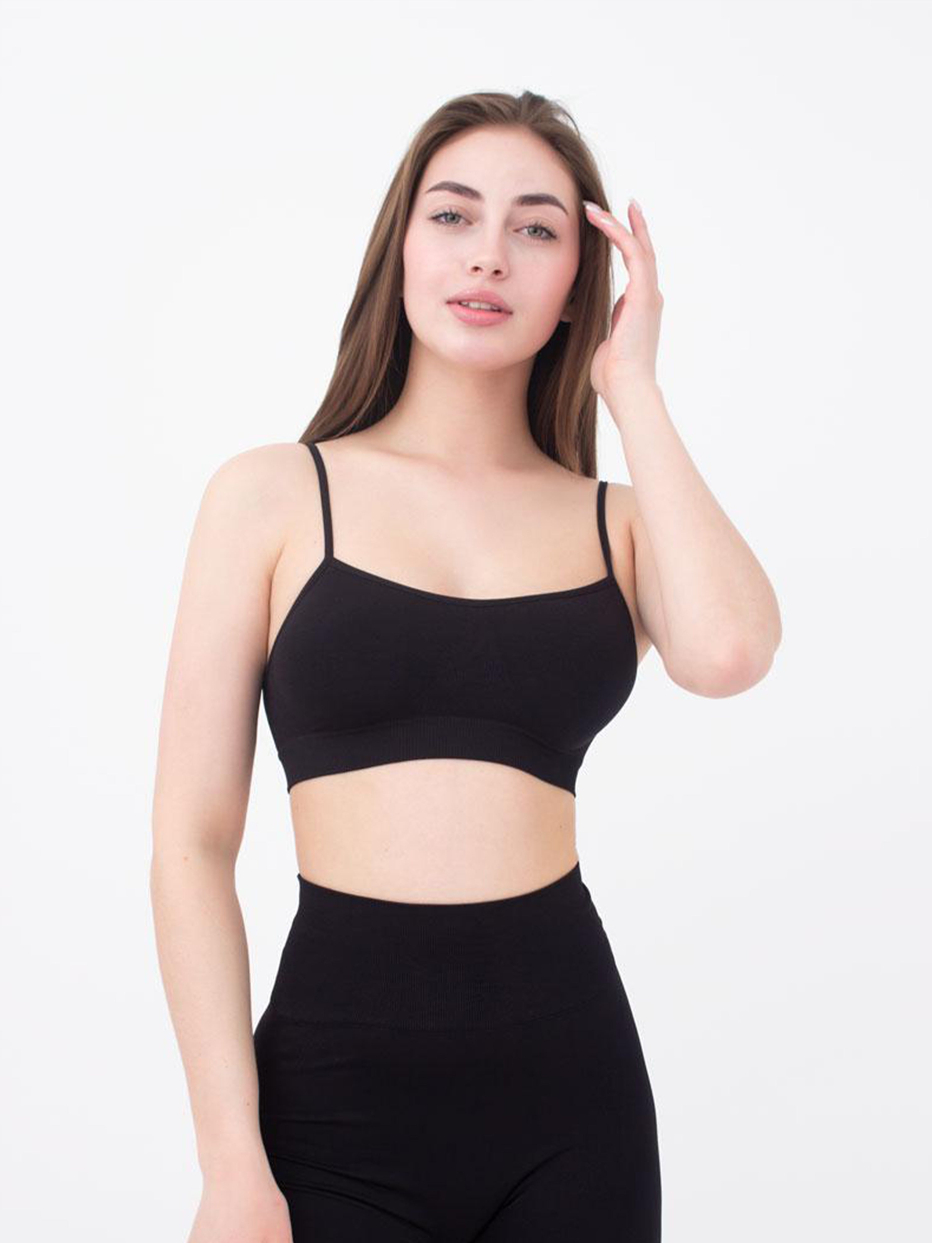 Seamless Cami Bra in Black