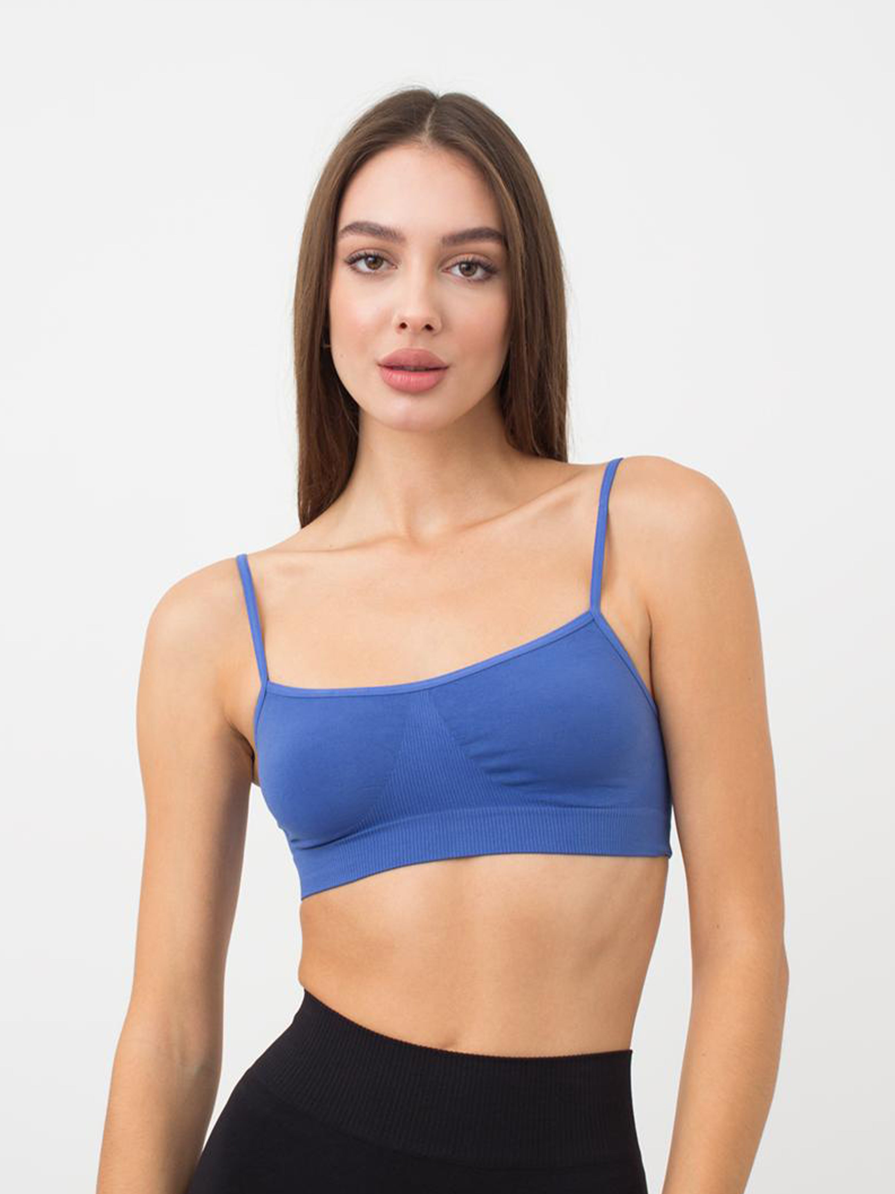 Seamless Cami Bra in Blue