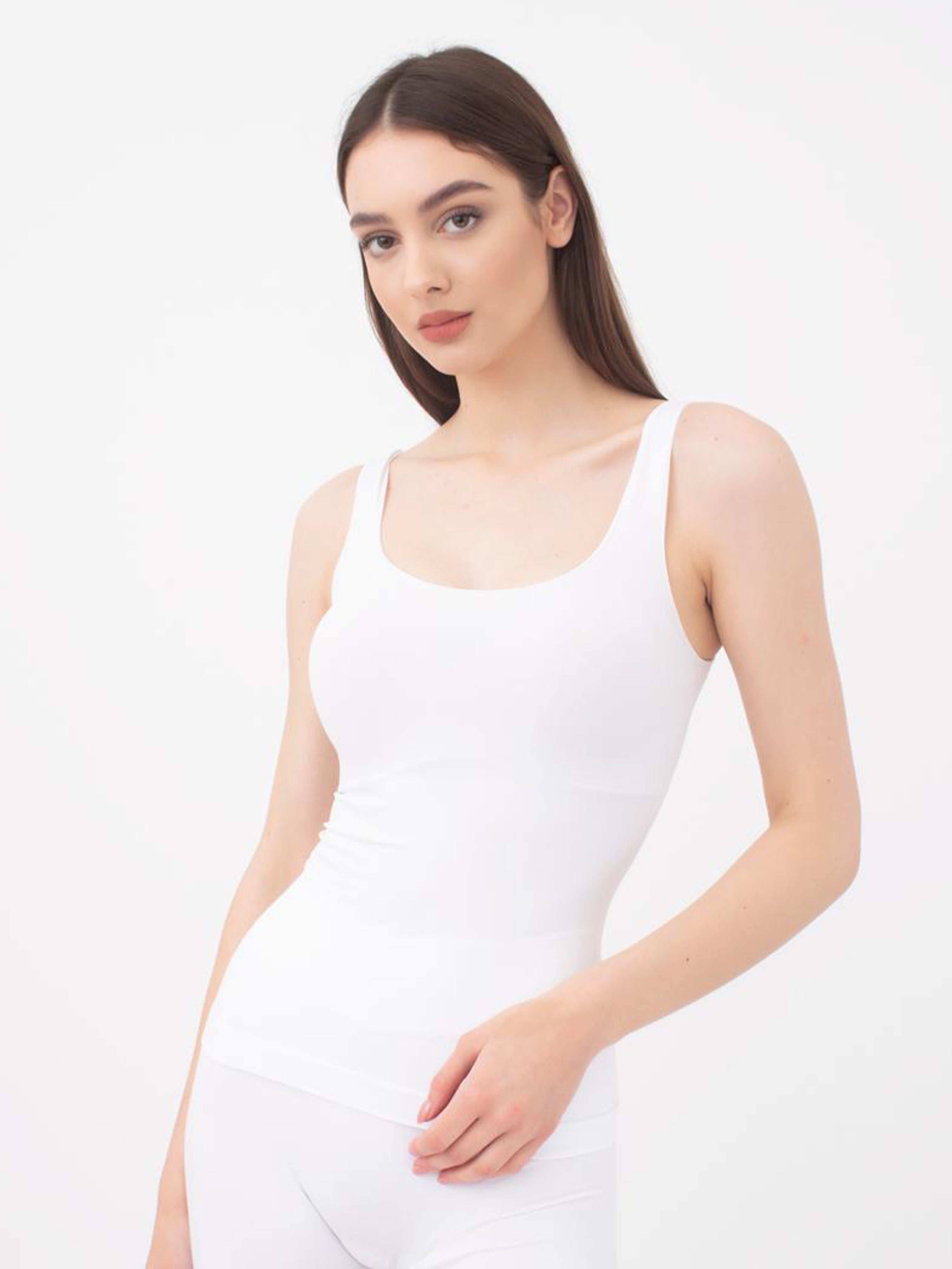 Seamless Tank Top in White