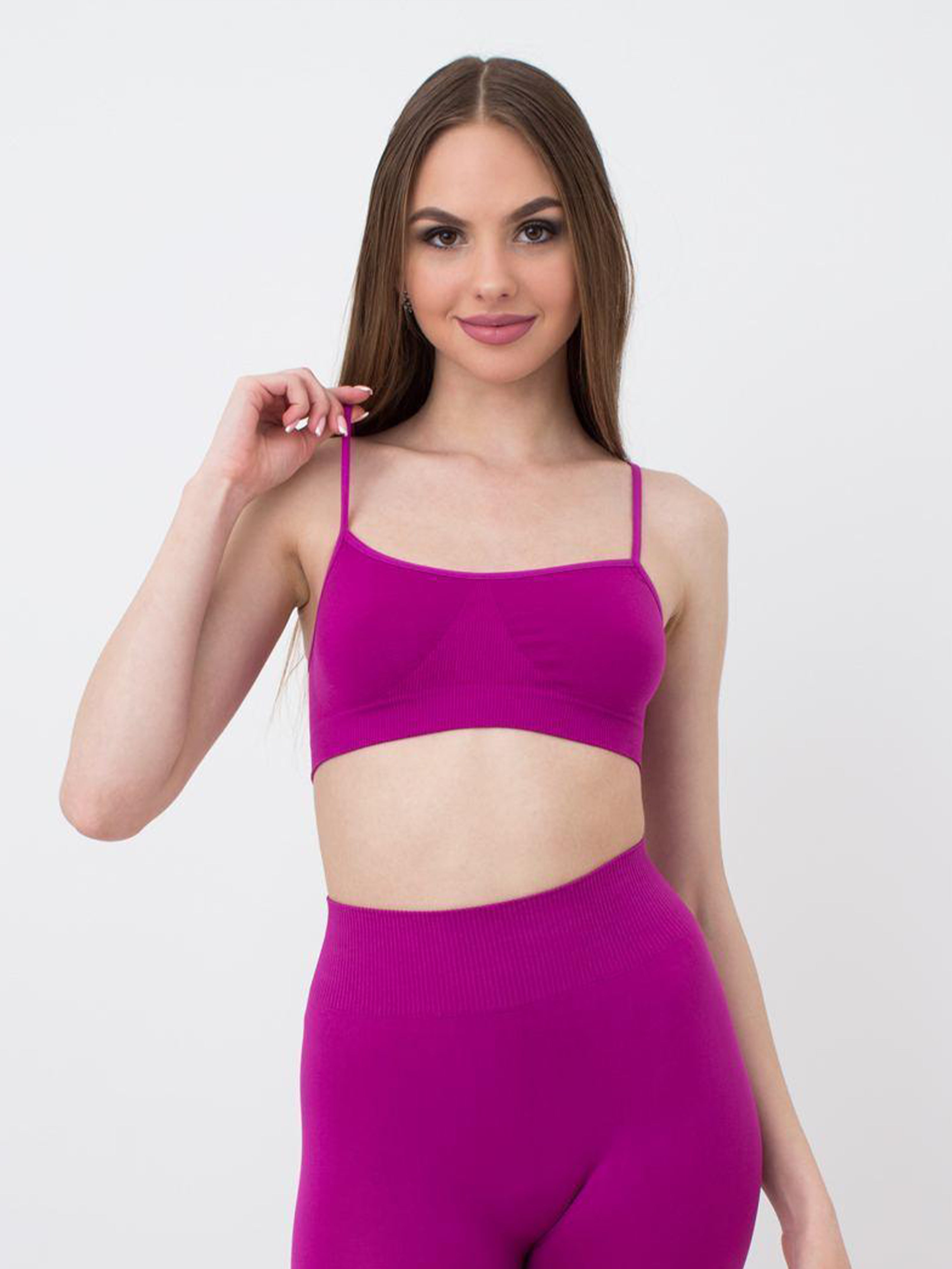 Seamless Cami Bra in Deep Purple