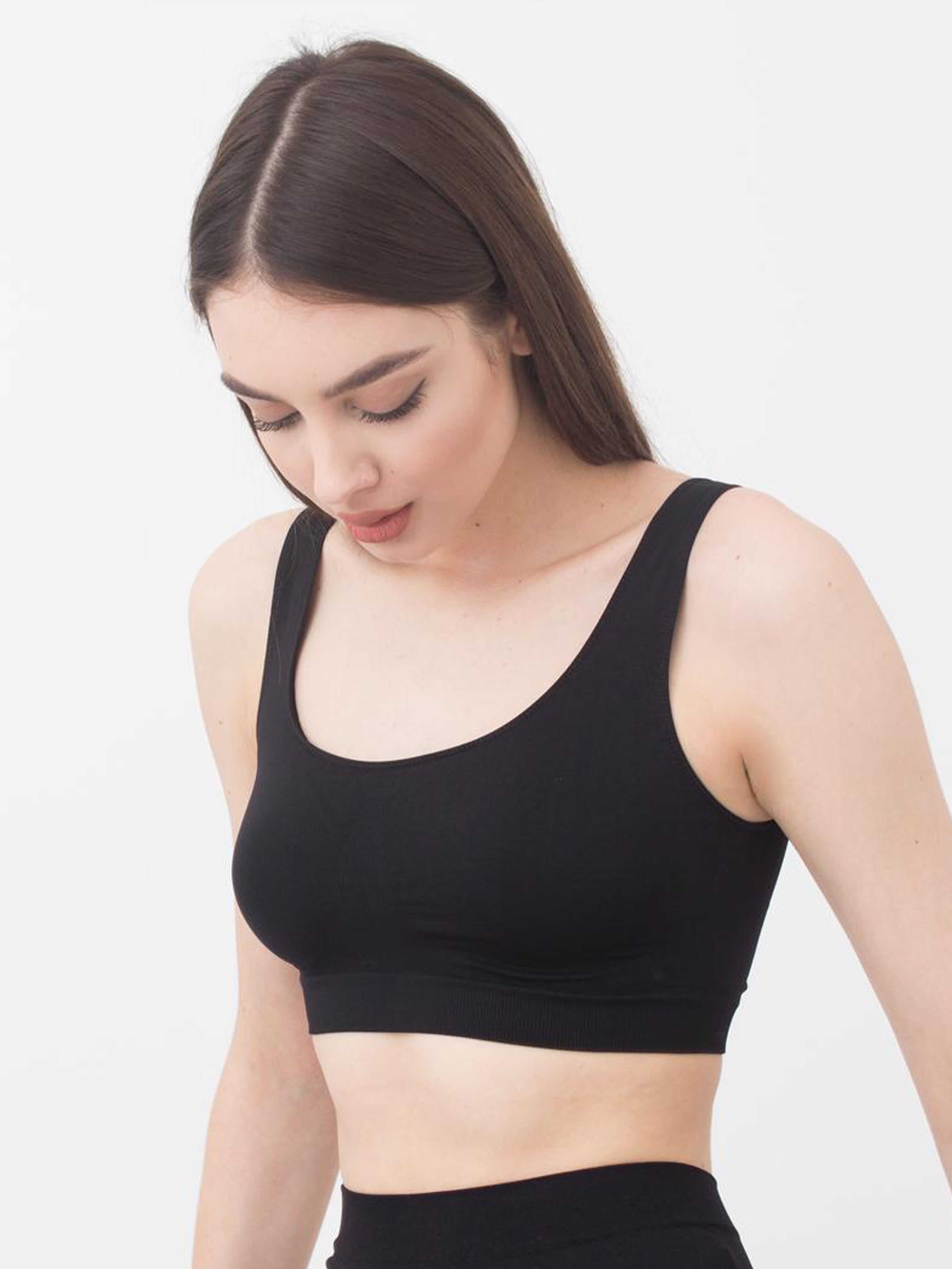 Seamless Wellness Bra in Black