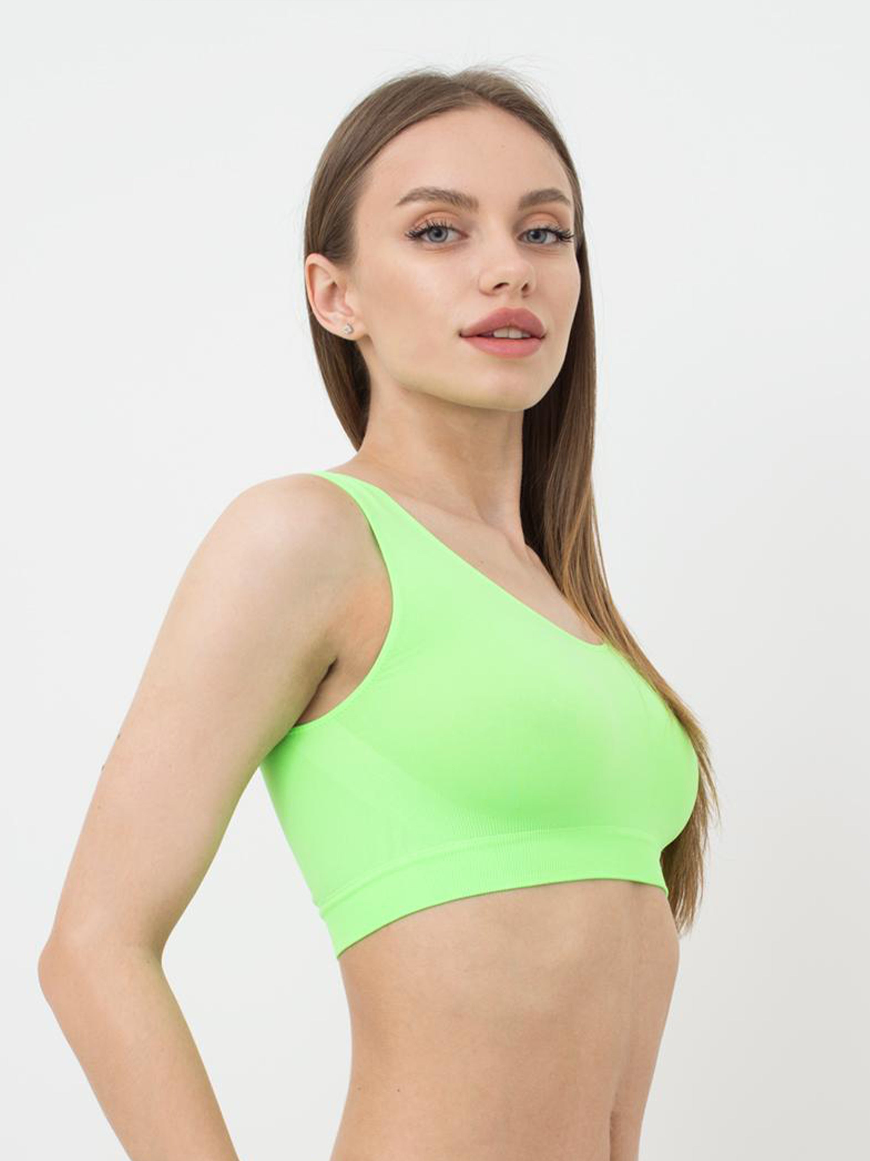 Seamless Wellness Bra in Neon Green