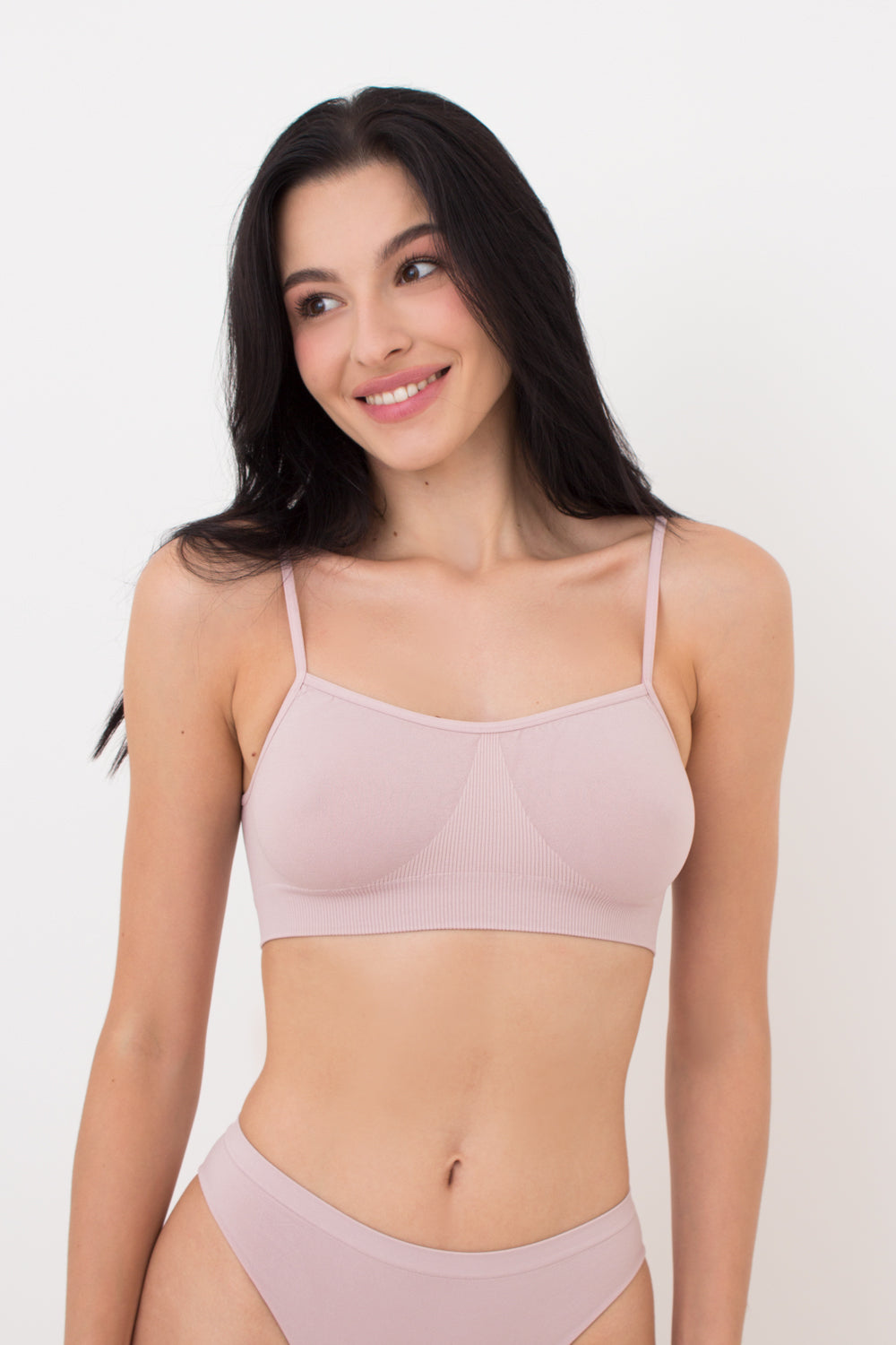 Seamless Cami Bra in Pastel Pink