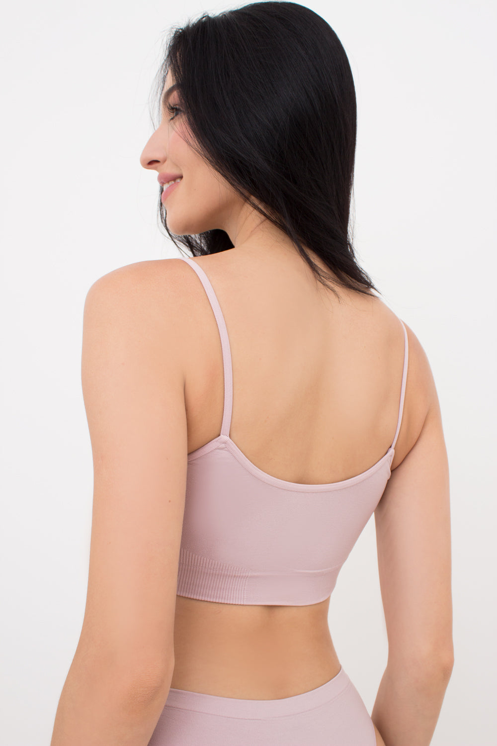 Seamless Cami Bra in Pastel Pink