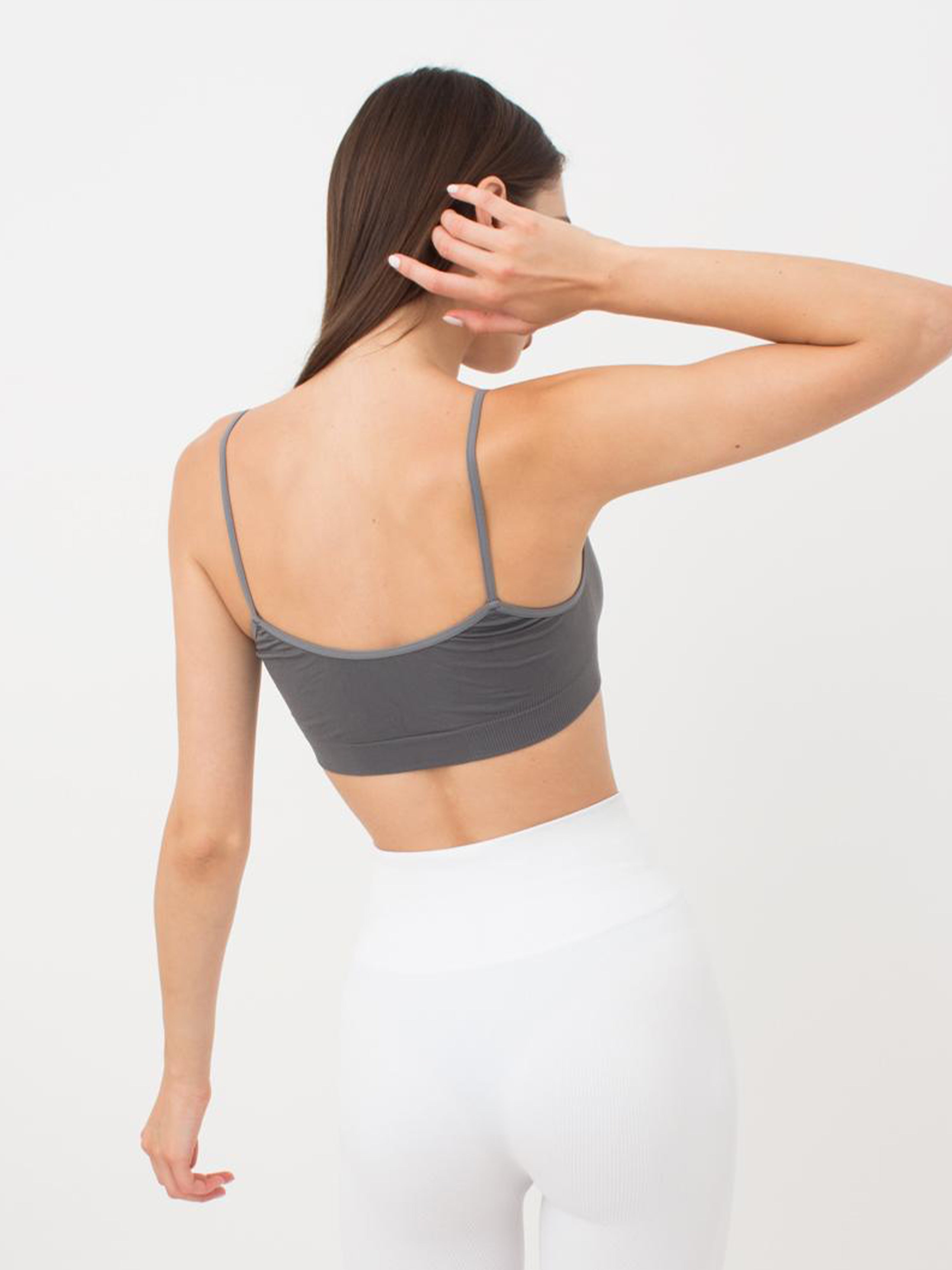 Seamless Cami Bra in Dark Gray