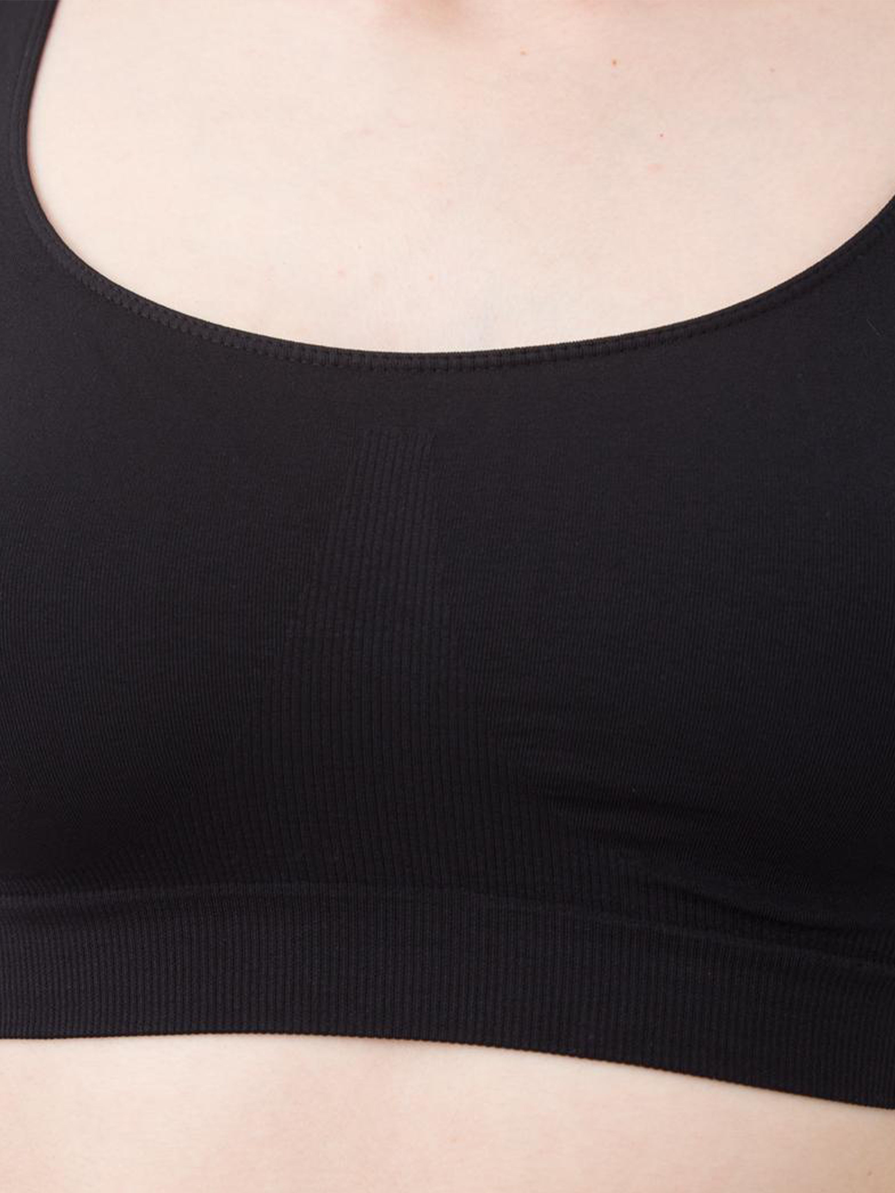 Seamless Wellness Bra in Black