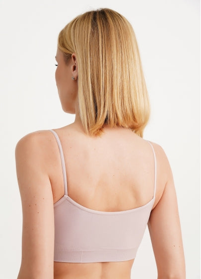 Seamless Cami Bra in Pastel Pink