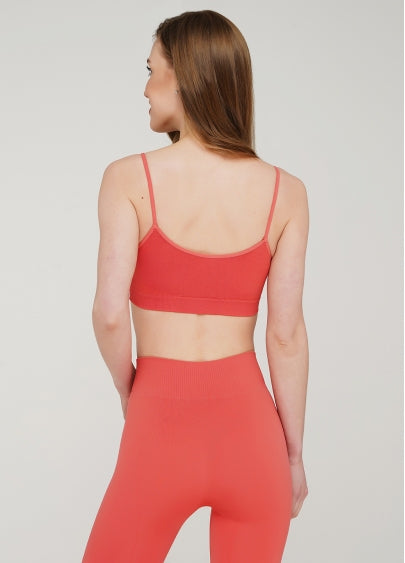 Seamless Cami Bra in Coral