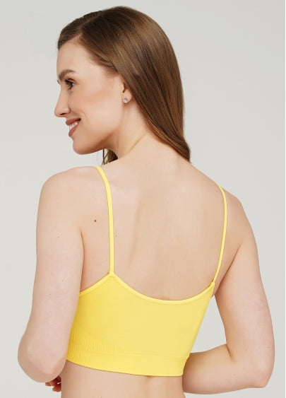 Seamless Cami Bra in Sunshine Yellow