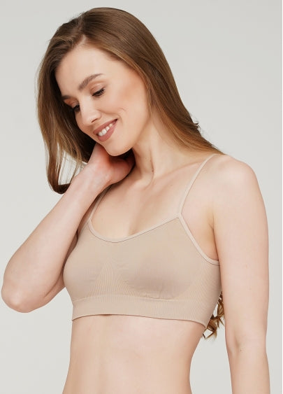 Seamless Cami Bra in Beige