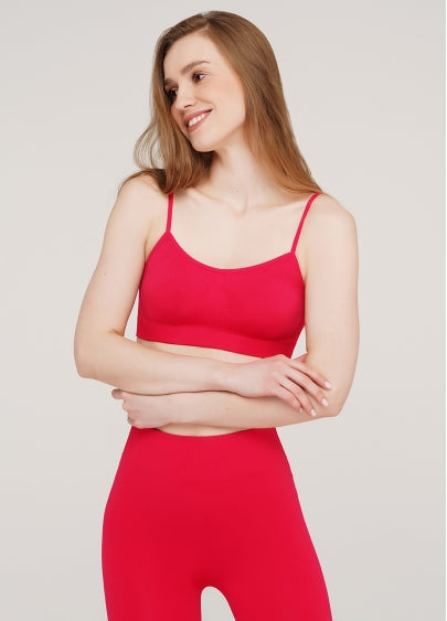 Seamless Cami Bra in Deep Pink