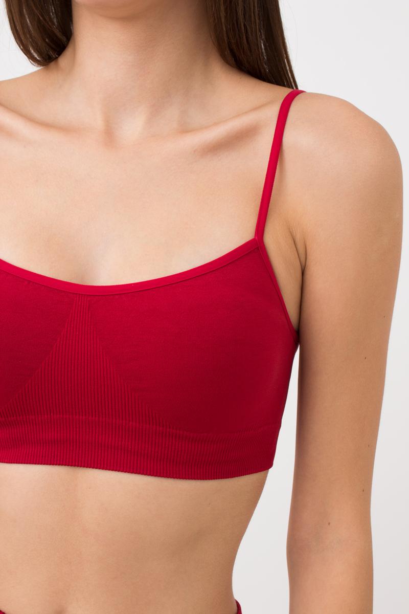 Seamless Cami Bra in Wine