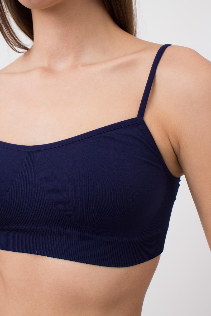 Seamless Cami Bra in Navy Blue