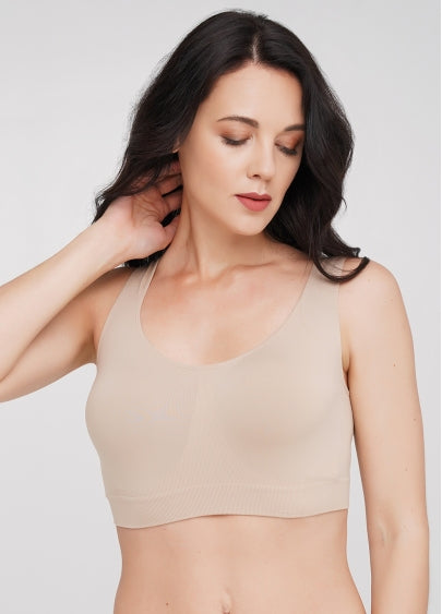 Seamless Wellness Bra in Beige