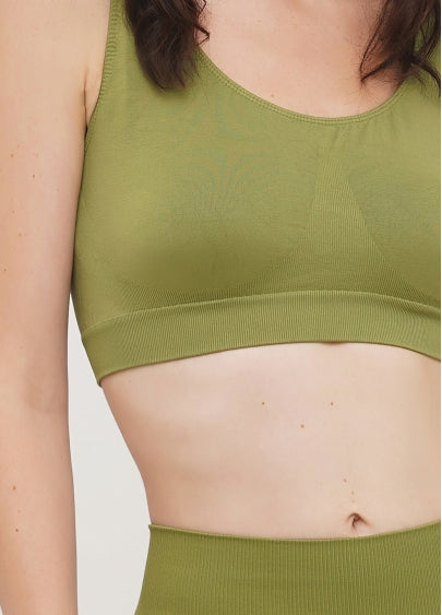 Seamless Wellness Bra in Olive