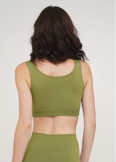 Seamless Wellness Bra in Olive