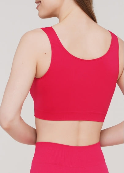 Seamless Wellness Bra in Deep Pink