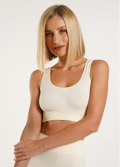 Seamless Wellness Bra in Vanilla