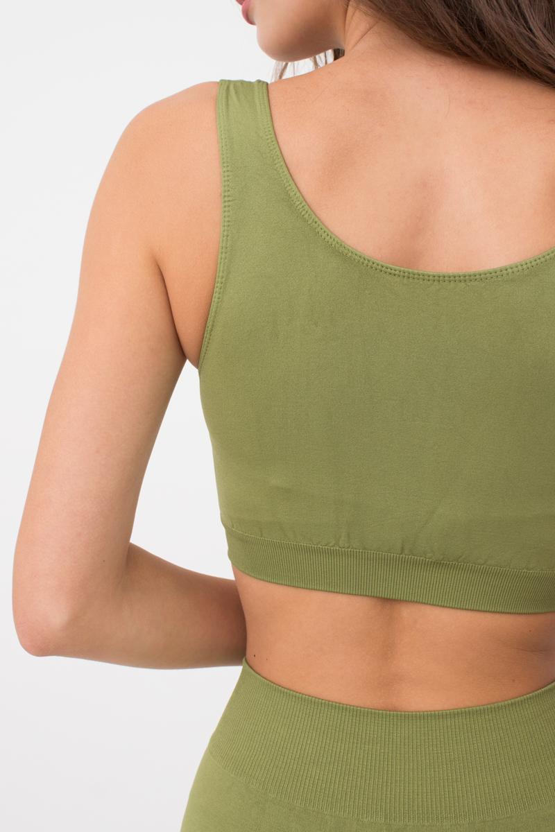 Seamless Wellness Bra in Olive