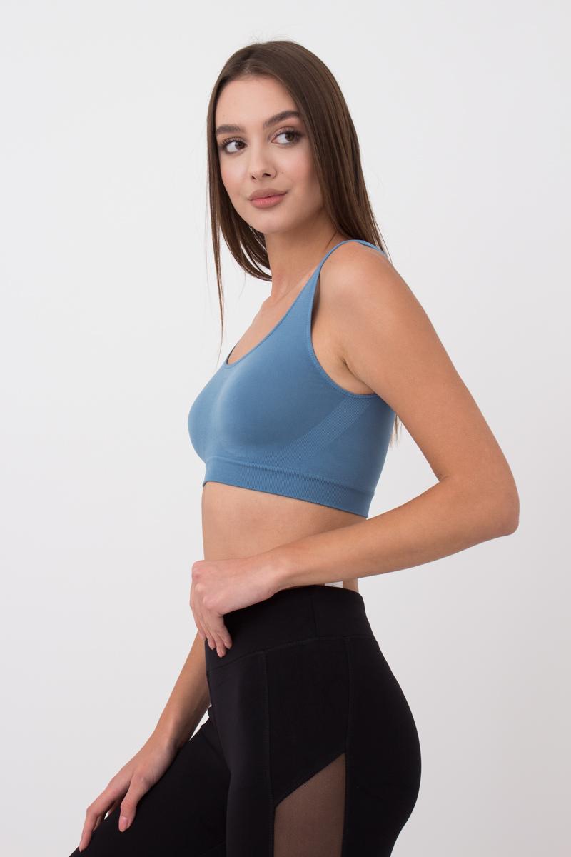 Seamless Wellness Bra in Dusk Blue