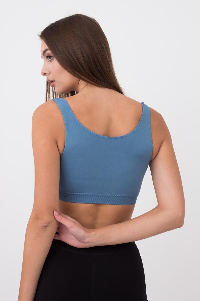 Seamless Wellness Bra in Dusk Blue