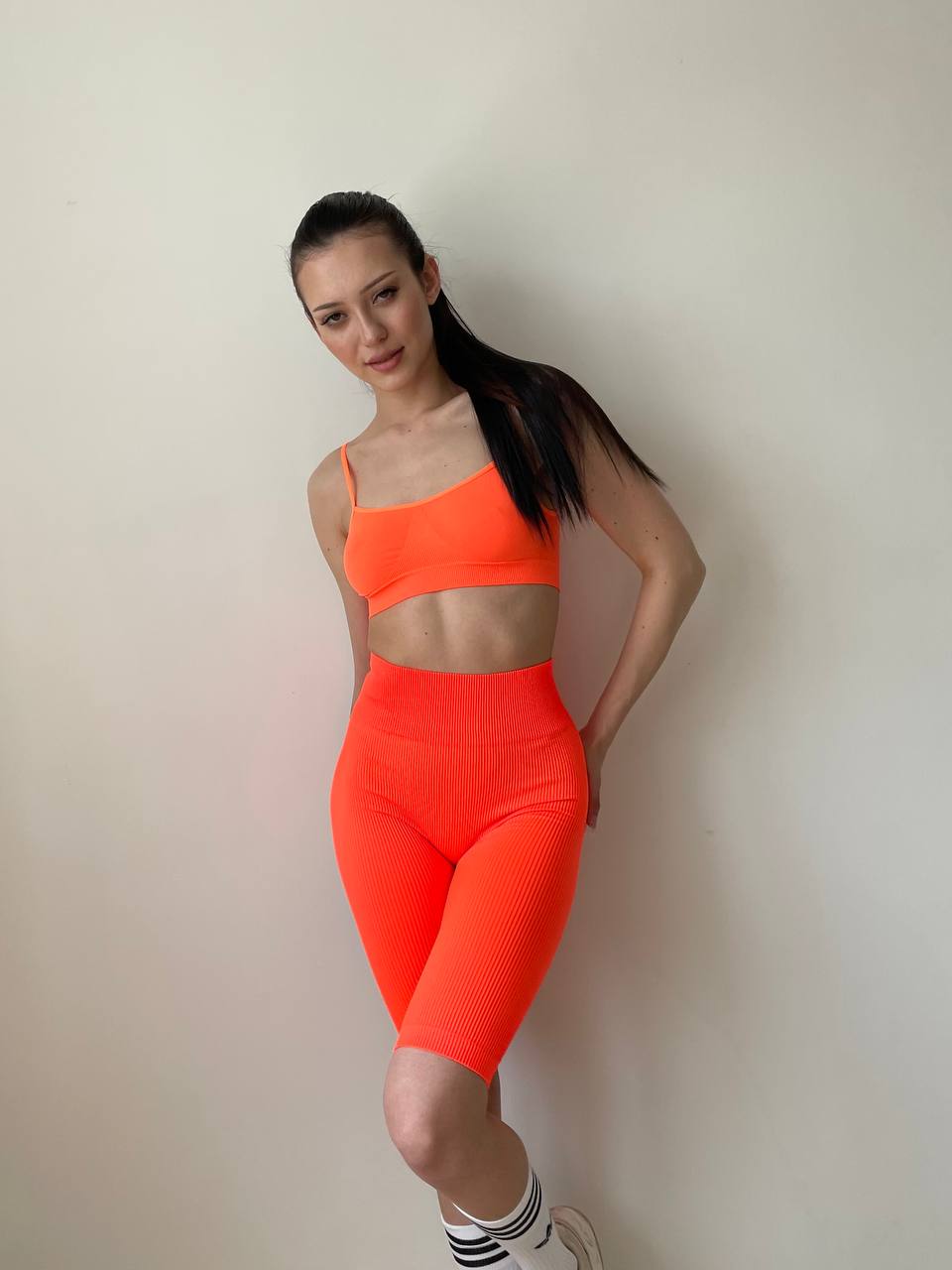 Seamless Cami Bra in Neon Orange