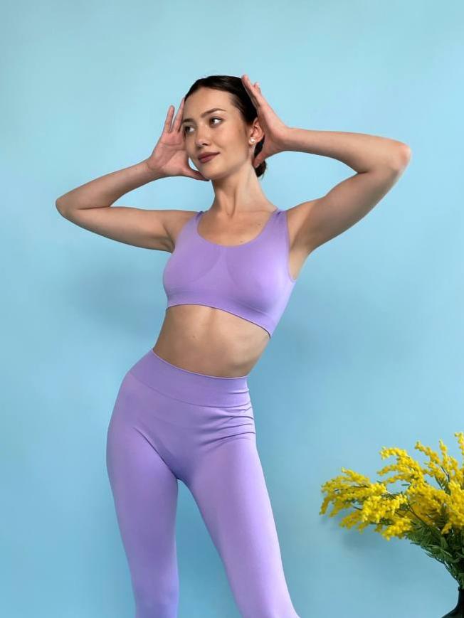 Seamless Wellness Bra in Lavender